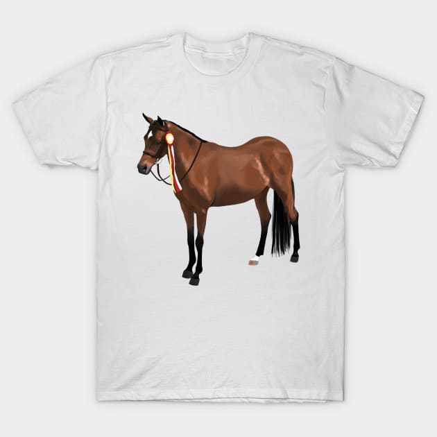 Emmy - Bay Pony T-Shirt by AliScarletAdams